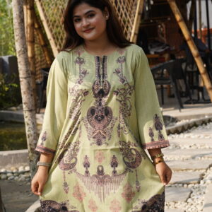 সফ্ট কটন সিল্ক মিক্সড লং টু-পিস!